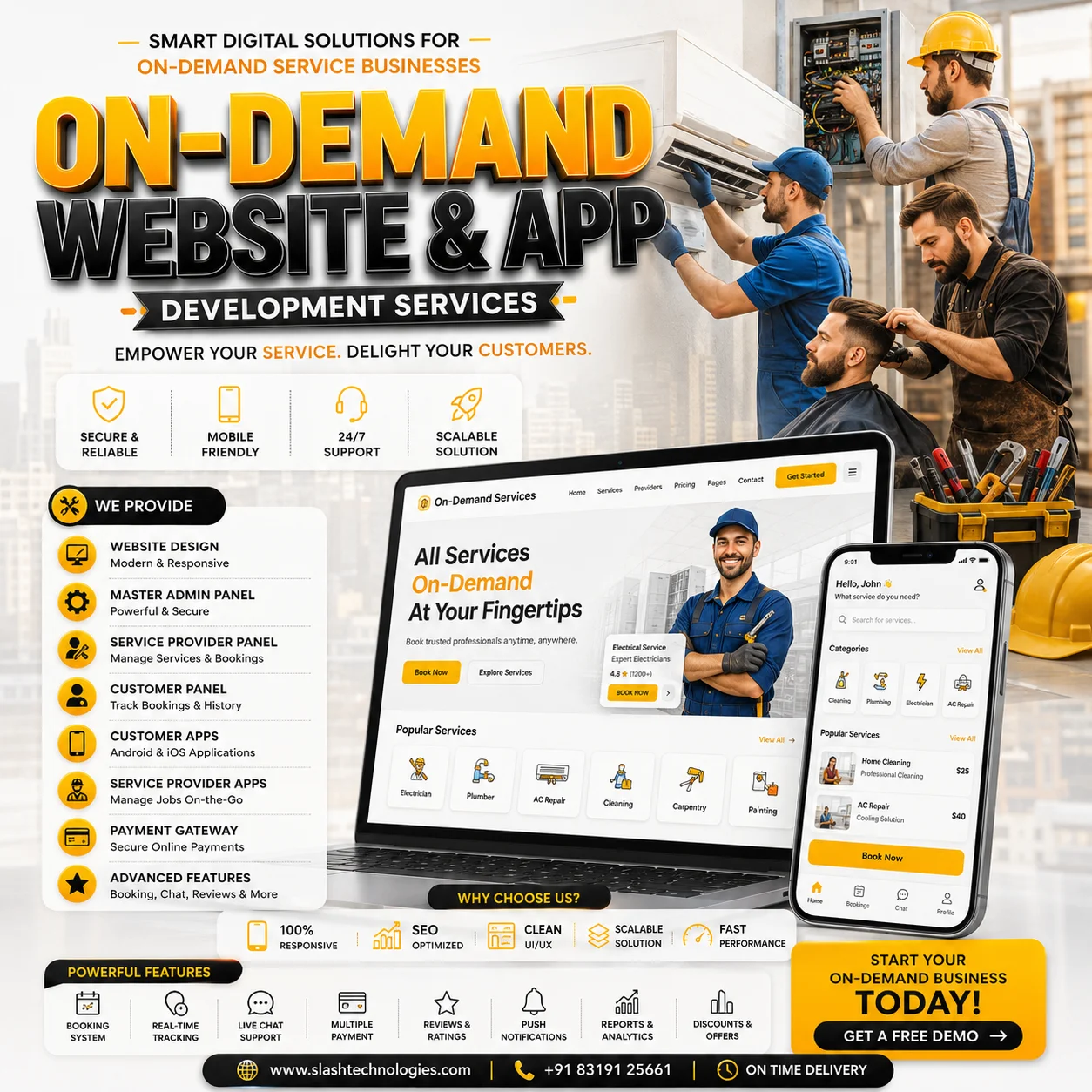 on demand services app development service